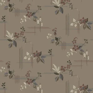 Tapete, braun, Blumen, 4173, Alla Tiders Hus, Borastapeter Sichere Zahlung