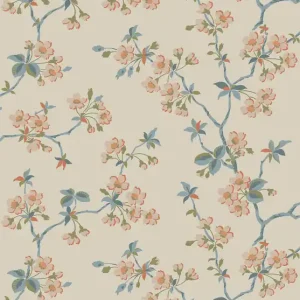 Tapete, beige, Zweige, Blumen, 4176, Alla Tiders Hus, Borastapeter Schnäppchen