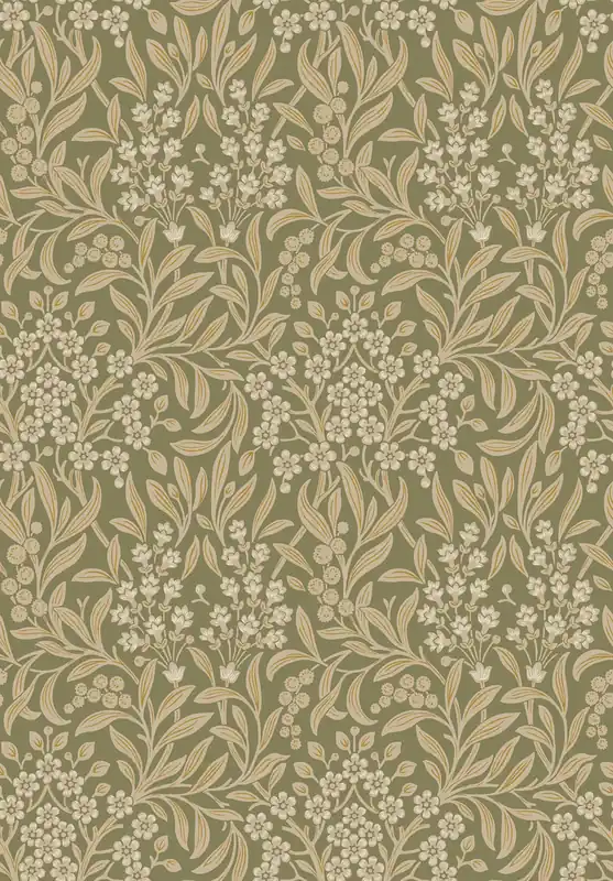 Angebot Tapete, grün, Blumen, Blätter, 4183, Alla Tiders Hus, Borastapeter