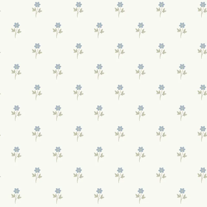 Tapete, weiß, Blumen, 6974, Osterlen, Borastapeter Billig