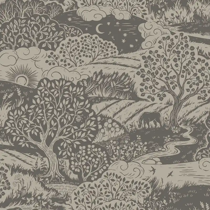 Neu Tapete, beige-grau, Landschaft, 5831, Nordic Folk, Borastapeter