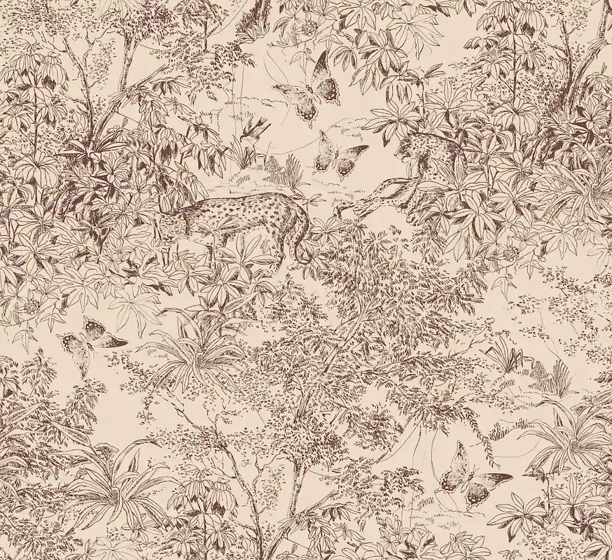 Tapete, beige-braun, Leopard, Natur, ZON205, Amazone, Masureel Solange Der Vorrat Reicht