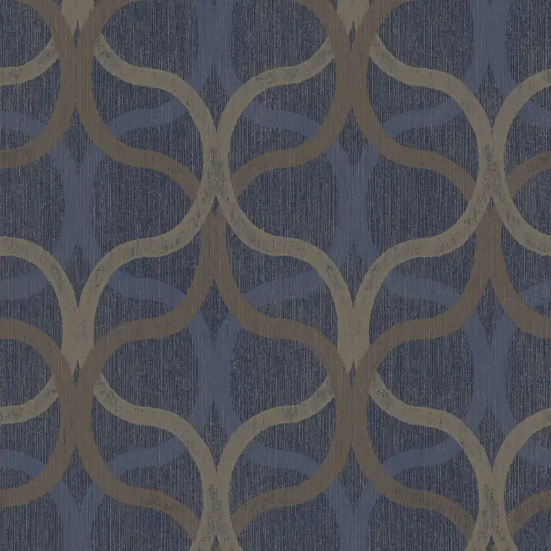 Jetzt Kaufen Geometrische Tapete, blau, 128000, Refine, Graham Brown Boutique