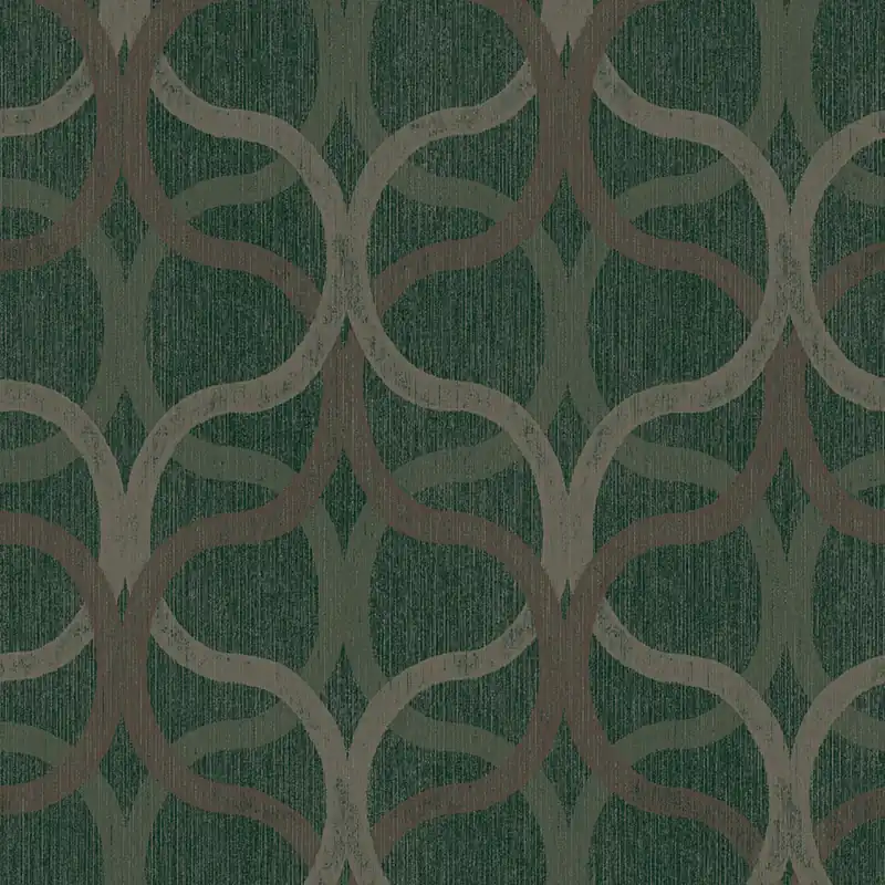 Nur Für Kurze Zeit Geometrische Tapete, grün, 128006, Refine, Graham Brown Boutique