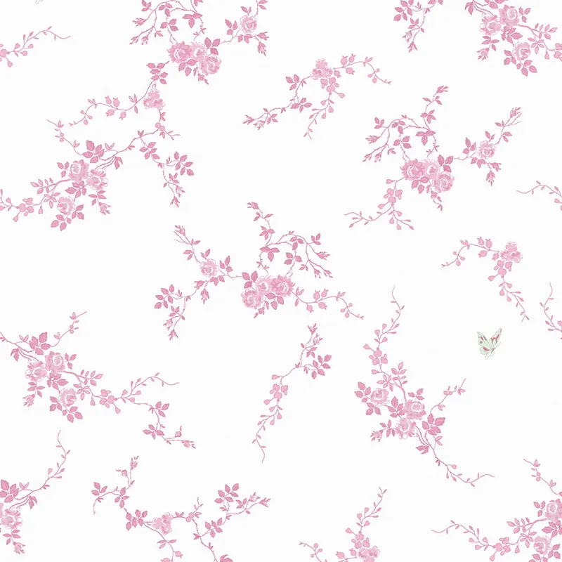 Preisreduziert Tapete, weiß-rosa, Blumen, 125107, Shabby Chic by Rachel Ashwell