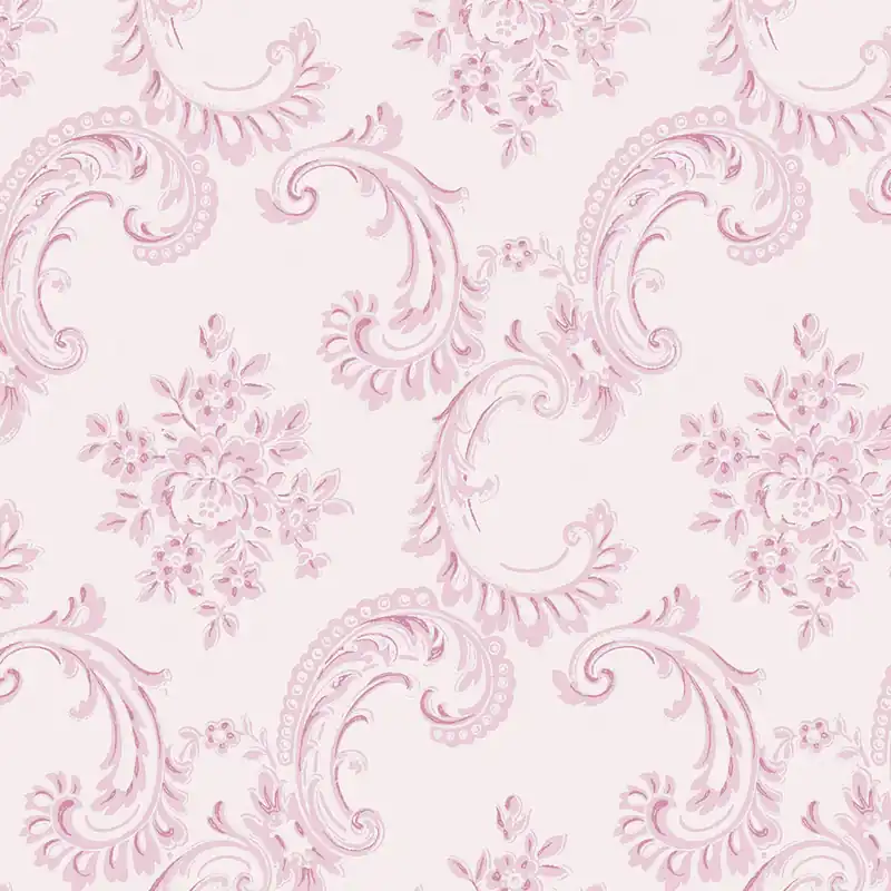 Expressversand Tapete, rosa, klassisch, Ornamente, 125113, Shabby Chic by Rachel Ashwell