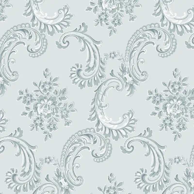 Tapete, blau, klassisch, Ornamente, 125114, Shabby Chic by Rachel Ashwell Jetzt Kaufen