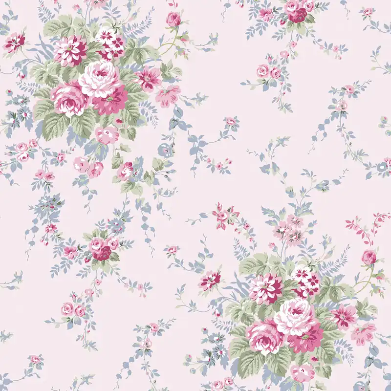 Tapete, rosa, Blumen, 125127, Shabby Chic by Rachel Ashwell Rabatt