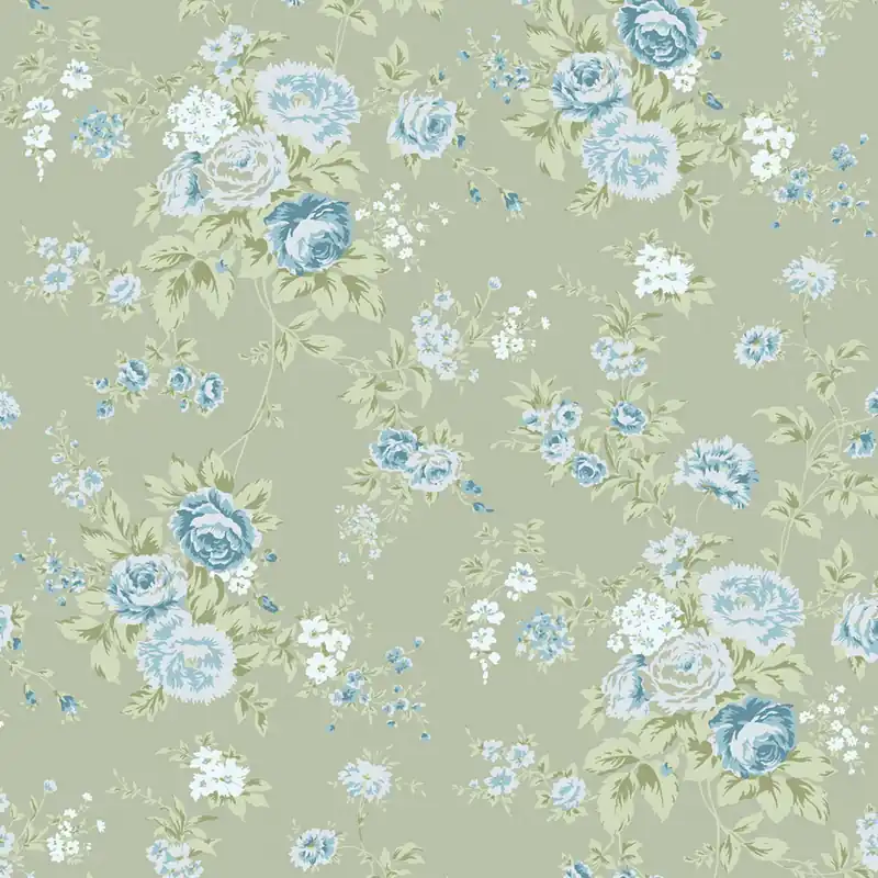 Tapete, grün, Blumen, 125131, Shabby Chic by Rachel Ashwell Letzte Chance