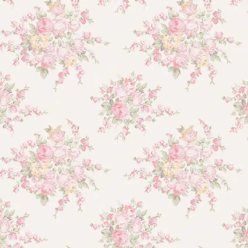 Tapete, rosa, Blumen, 125135, Shabby Chic by Rachel Ashwell Wochenendangebot