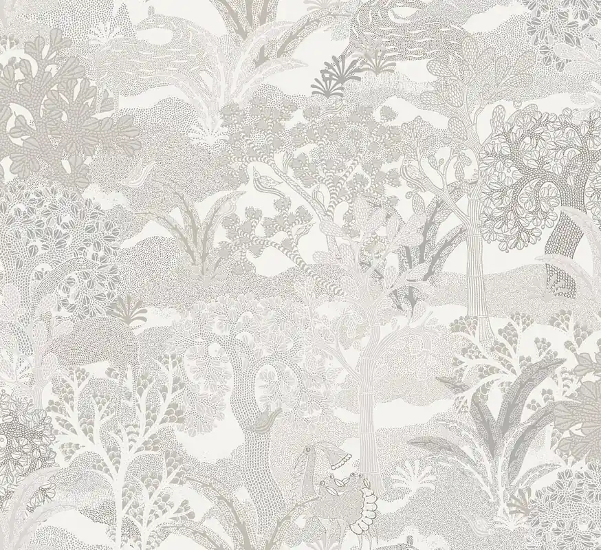 Schneller Versand Tapete, grau-creme, Natur, ZON502, Amazone, Masureel