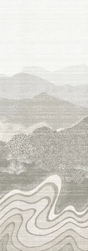 Nur Für Kurze Zeit Bildtapete, grau, Berglandschaft, DGZON2011-300, Amazone, Masureel