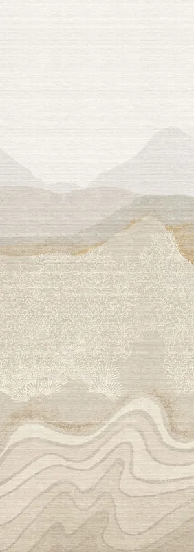 Super-Preis Bildtapete, grau-beige, Berglandschaft, DGZON2022-260, Amazone, Masureel