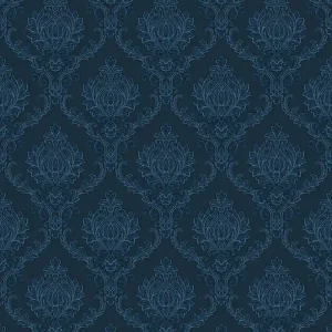 Ausverkauf Vliestapete, blau, Barockmuster, 23649, The Best Classic & Elegant, Cristiana Masi by Parato