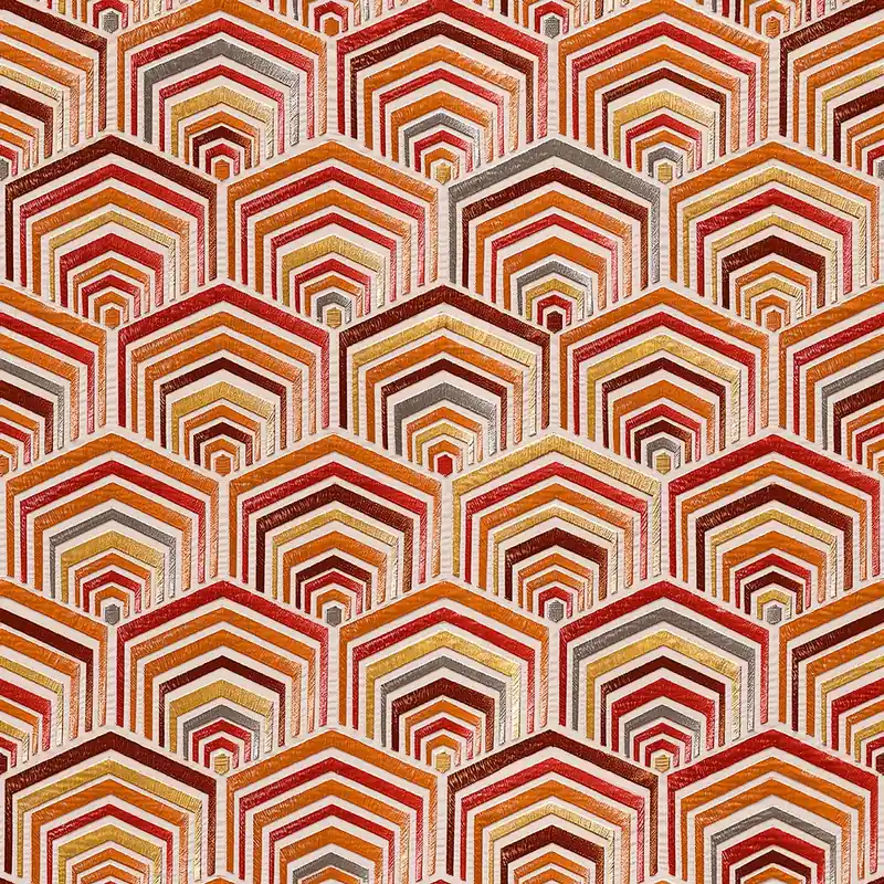 Geometrische Vliestapete, rot-orange, DE120045, Best Sellers, Design ID Sale