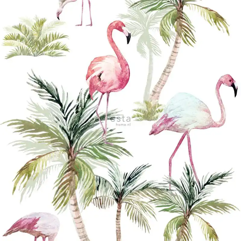 Neu Vliestapete, rosa Flamingos 158844, Regatta Crew, Esta Home