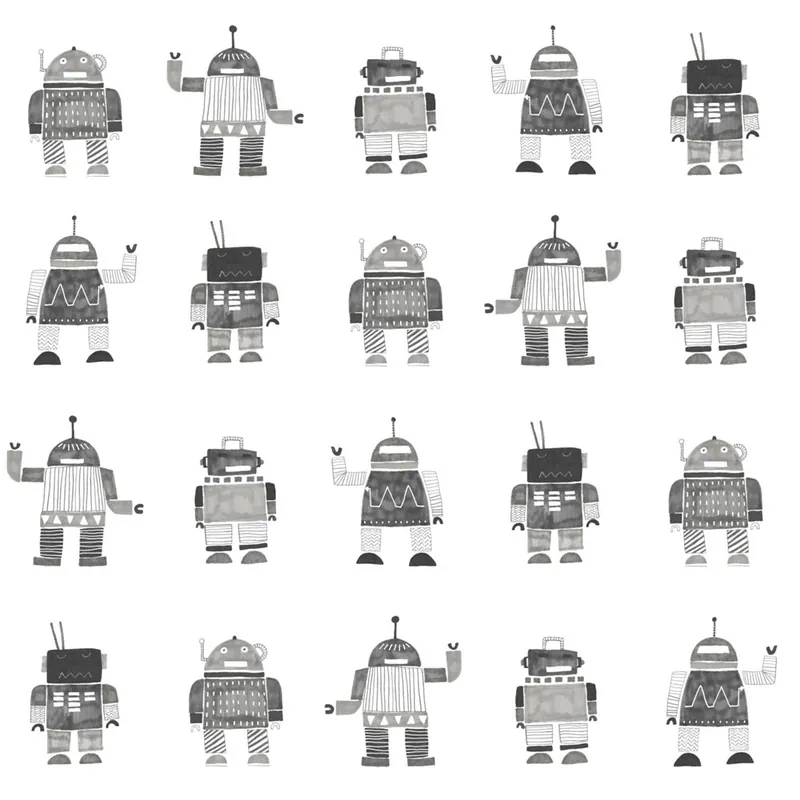 Beliebt Vlies Kindertapete für die Wand, Roboter 138939, Little Bandits, Esta