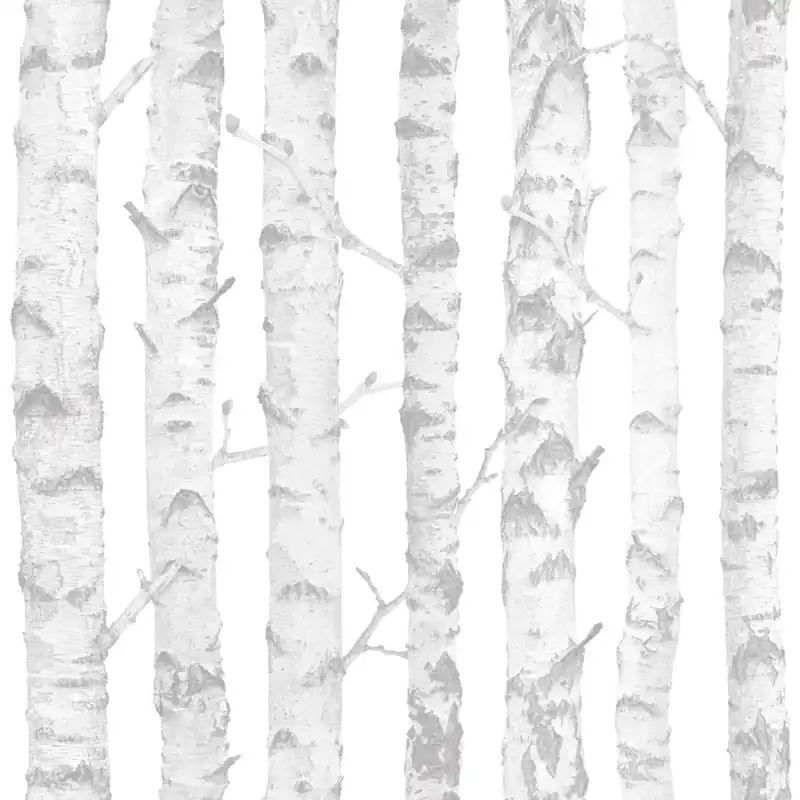 Grau-weiße Vliestapete für die Wand Bäume 138944, Little Bandits, Esta Bestseller