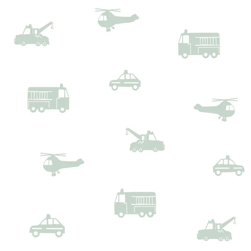 Super-Preis Vliestapete für Jungen Autos, Hubschrauber 128856, Little Bandits, Esta
