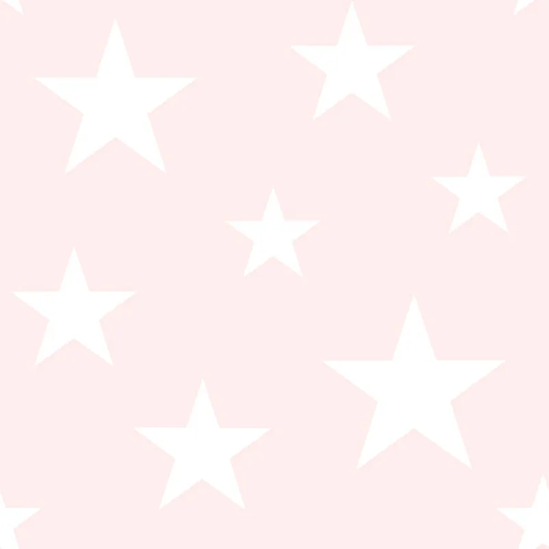 Garantierte Lieferung Rosa Vliestapete mit weißen Sternen 138931, Little Bandits, Esta