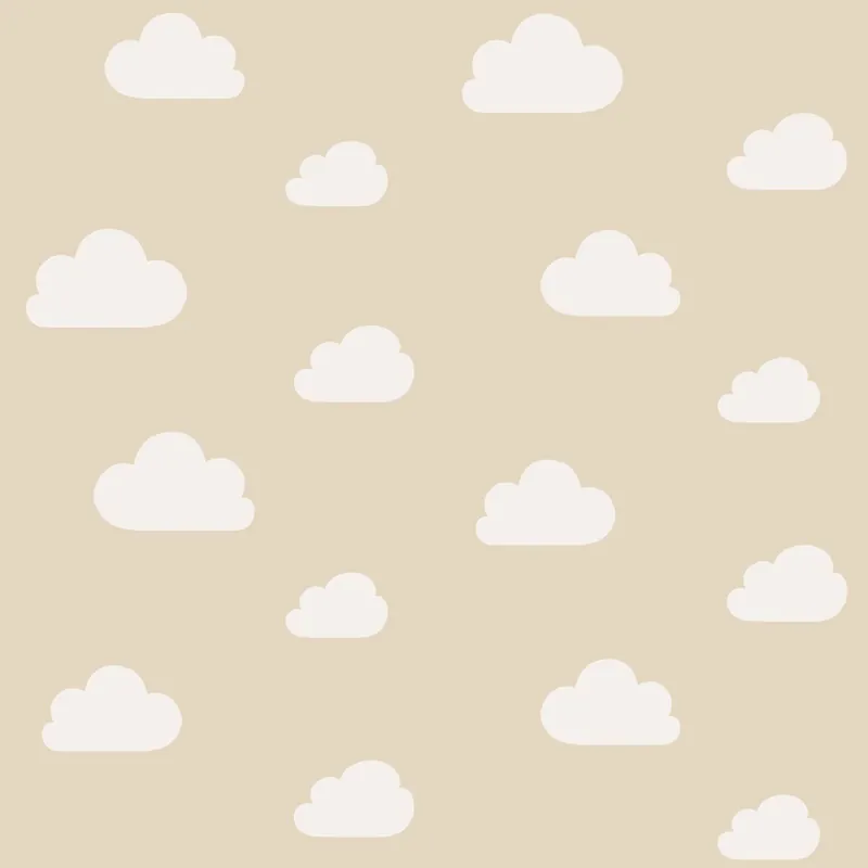 Beige Vliestapete, Wolken, 139559, To the Moon and Back, Esta Home Markenprodukt