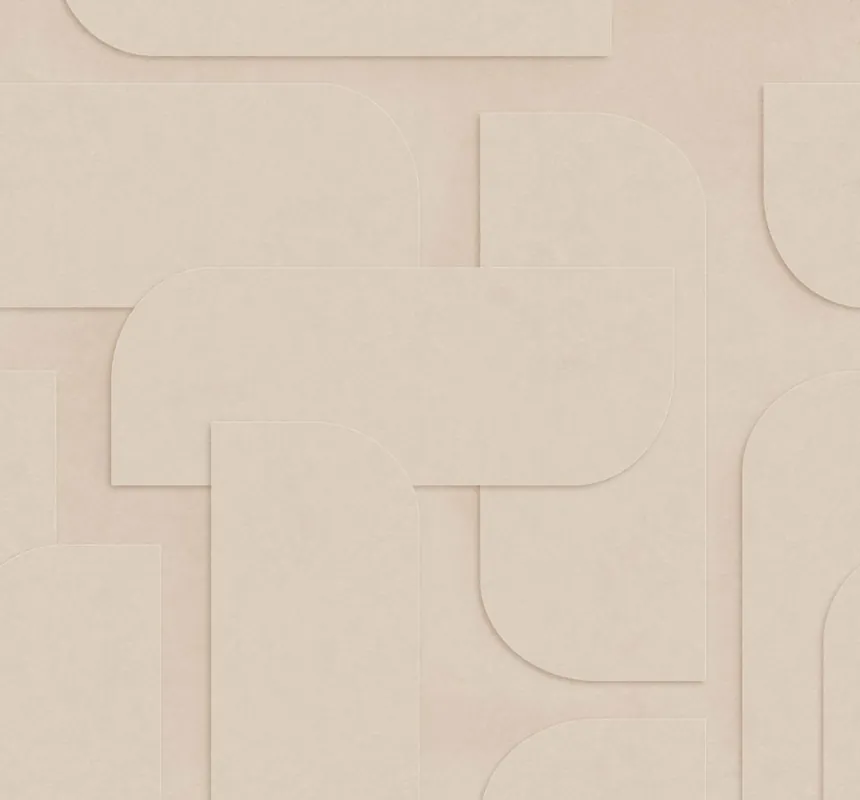 Sofort Bestellen 3D Geometrische Vlies-Fototapete, beige, 159379, Bloom, Esta Home