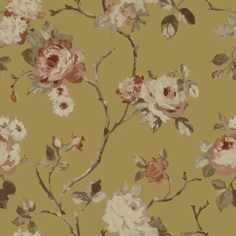 Florale Vliestapete, gold, 139762, Bloom, Esta Home Top-Preis