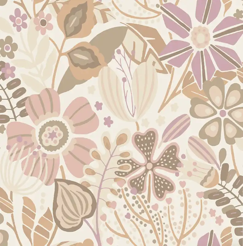 Florale Vliestapete, beige, 139675, Bloom, Esta Home Schnäppchen