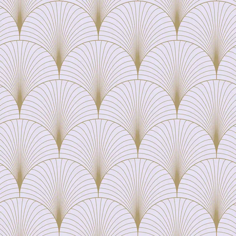 Neuheit Vliestapete, Art deco, Lila-Gold, 139576, Bloom, Esta Home