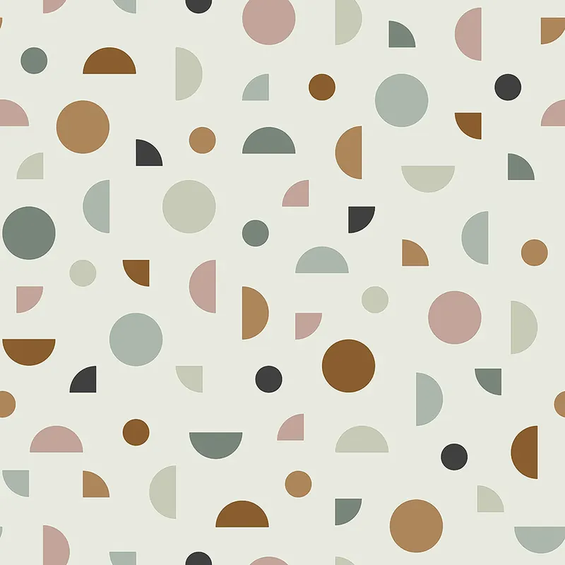 Vliestapete für die Wand, bunte geometrische Formen 139277, Forest Friends, Esta Billig