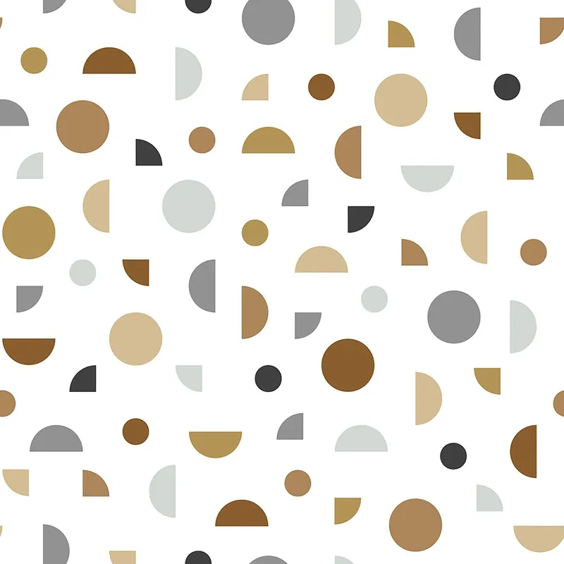 Vliestapete weiß, farbige geometrische Formen 139278, Forest Friends, Esta Neue Kollektion
