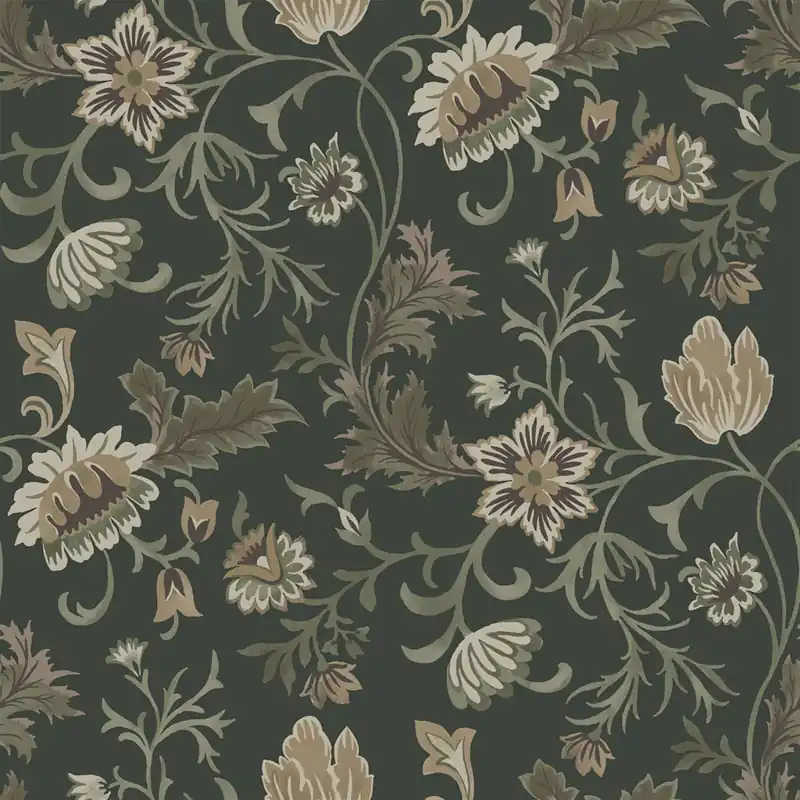 Florale Vliestapete, schwarz, 139417, Bloom, Esta Home Online Kaufen