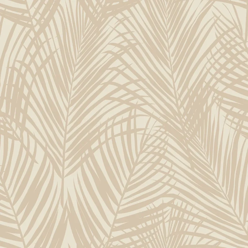 Günstig Vliestapete, Palmblätter, beige, 139430, Bloom, Esta Home