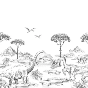 Letzte Chance Wandbilder Dinosaurier 159063, 300 x 279 cm, Forest Friends, Esta