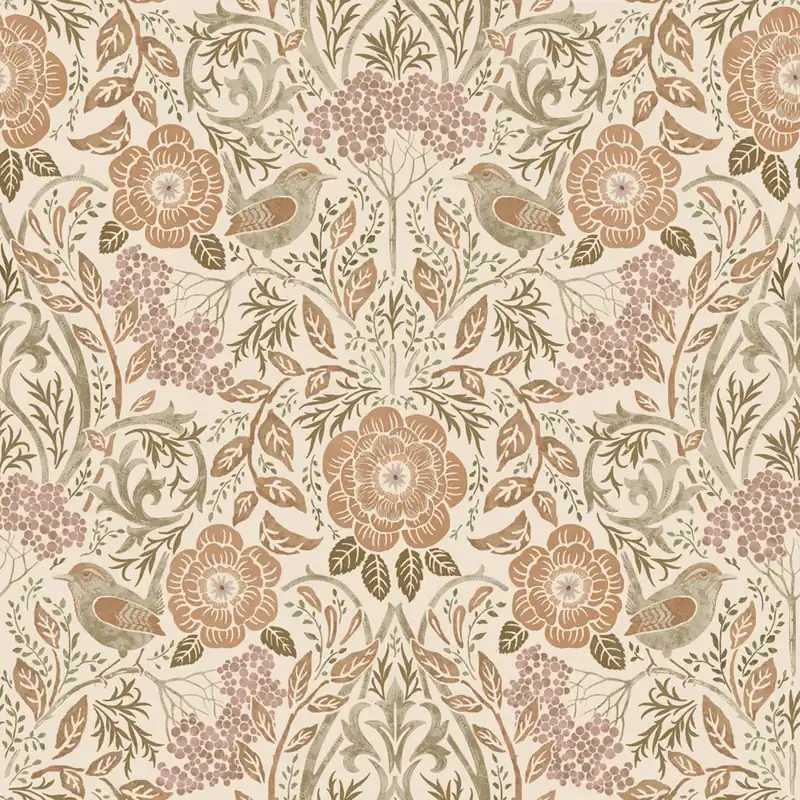 Must-Have Florale Vliestapete, beige, 139566, Bloom, Esta Home