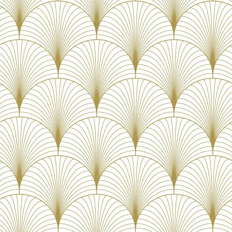 Direktkauf Vliestapete, Art deco, weiß-gold, 139456, Bloom, Esta Home