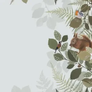 Wandbilder Wald, Waldtiere 159051, 150 x 279 cm, Forest Friends, Esta Echt