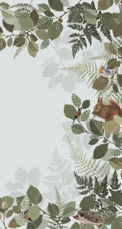 Wandbilder Wald, Waldtiere 159051, 150 x 279 cm, Forest Friends, Esta Echt