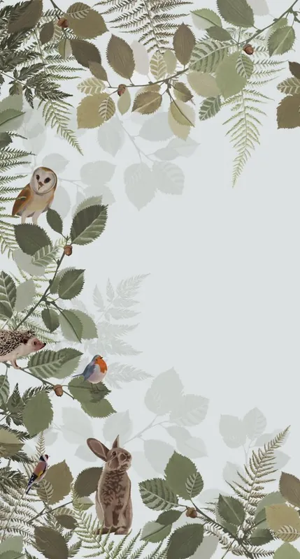Geprüft Wandbilder Wald, Waldtiere 159049, 150 x 279 cm, Forest Friends, Esta