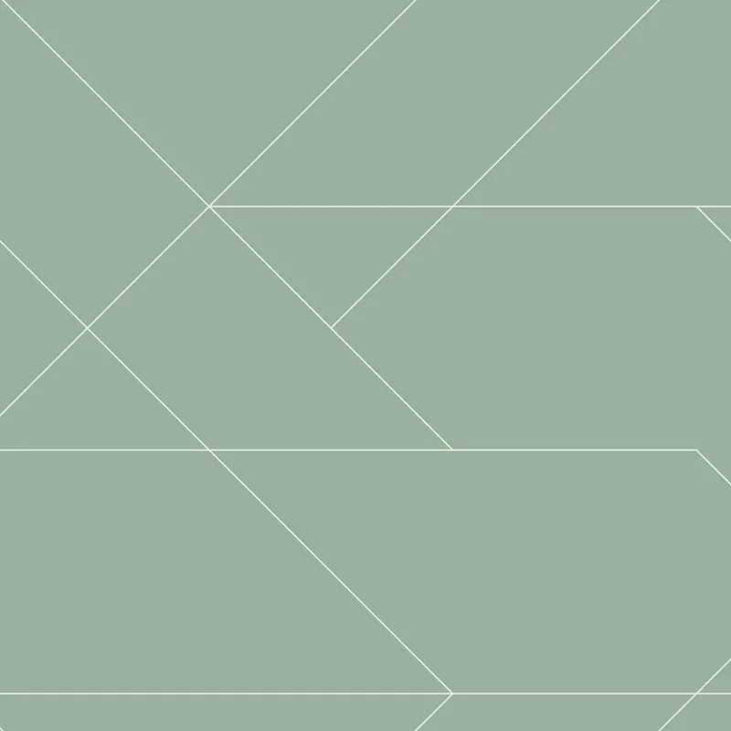 Geometrische Vliestapete, grün, 139453, Bloom, Esta Home Must-Have