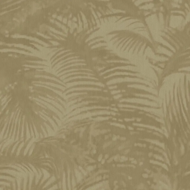 Braun-Grün / Khaki Vliestapete mit tropischen Blättern 317302, Oasis, Eijffinger Echt