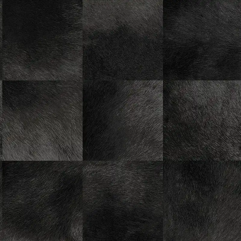 Vliestapete, quadratisches Muster Imitation schwarzes Fell 347326, Luxury Skins, Origin Top-Angebot