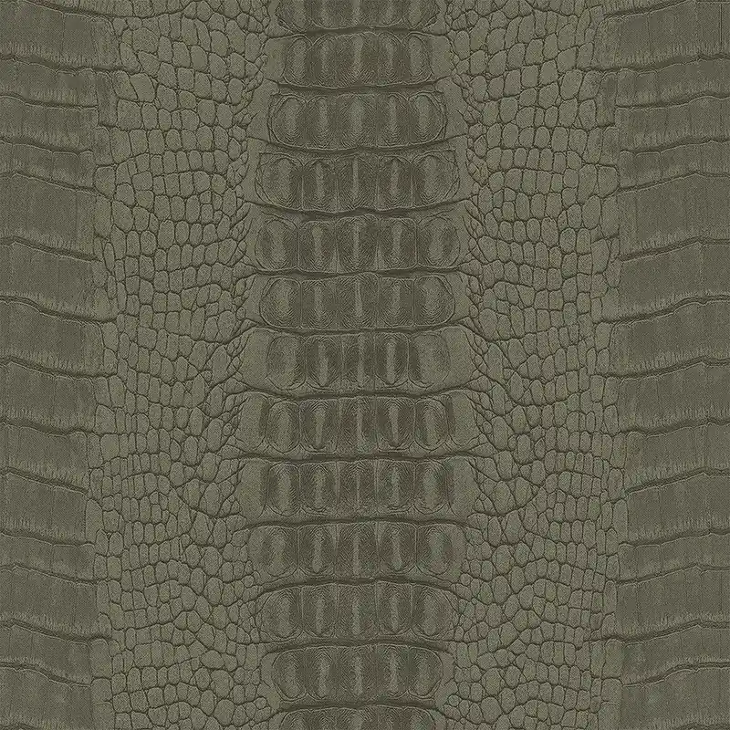 Khakifarbene Vliestapete für die Wand, Krokodillederimitat 347774, Luxury Skins, Origin Garantierte Lieferung