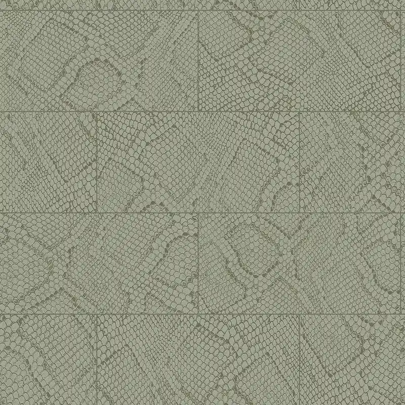 Blaugrüne Vliestapete, Schlangenhautmuster 347786, Luxury Skins, Origin Must-Have