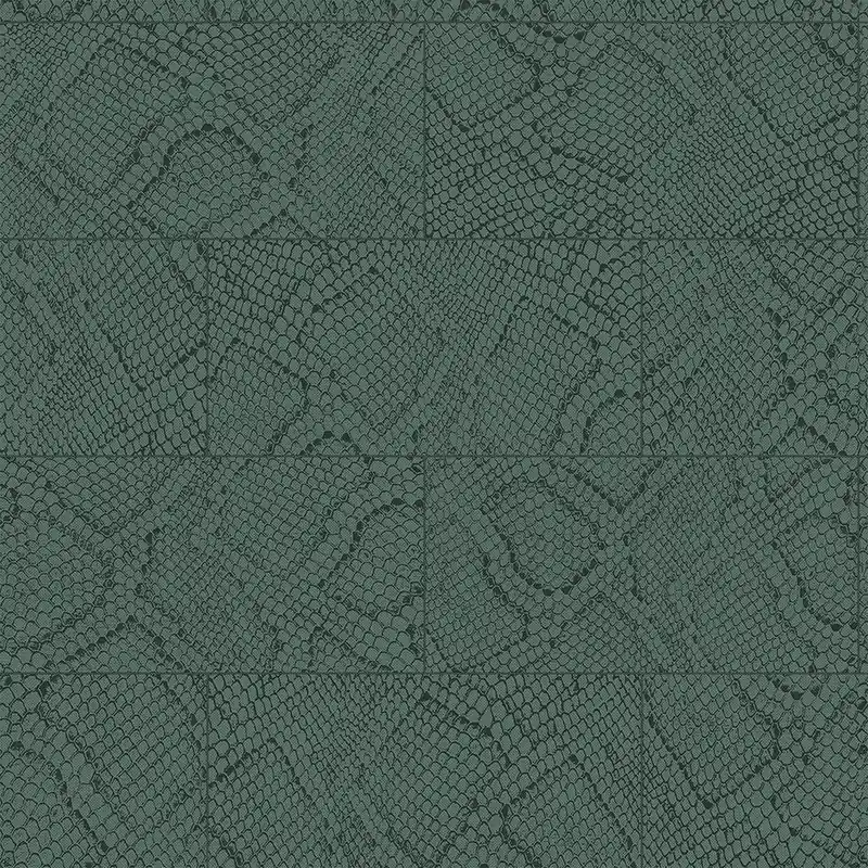 Neue Kollektion Grüne Vliestapete, Schlangenhautmuster 347788, Luxury Skins, Origin