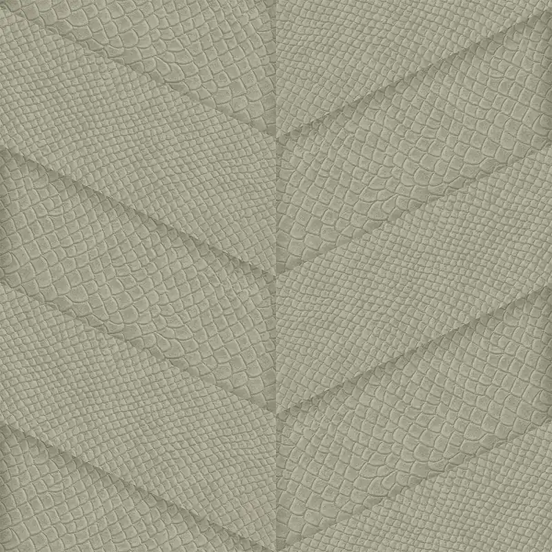Grau-beige Vliestapete, Parkett-Ledermuster 347790, Luxury Skins, Origin Günstig