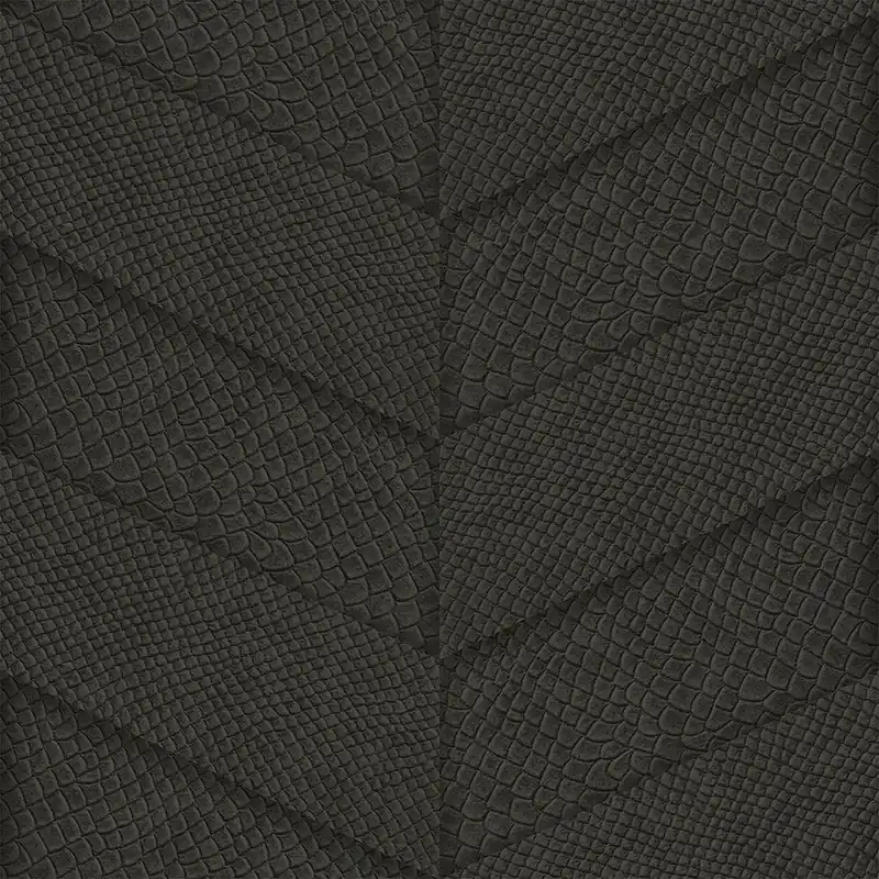 Bestpreis Vliestapete schwarz, Parkett-Ledermuster 347795, Luxury Skins, Origin