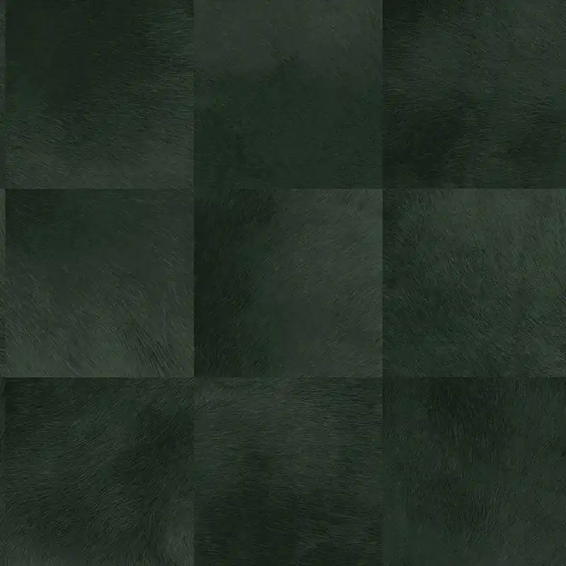 Dunkelgrüne Vliestapete, quadratisches Muster Nachahmung Pelz 347799, Luxury Skins, Origin Finale Aktion