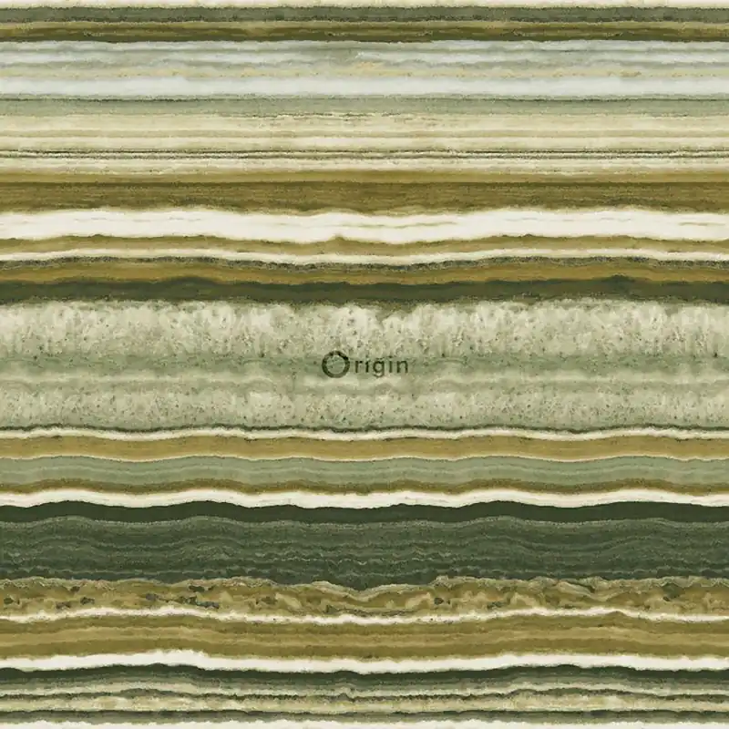 Günstig Olivgrün marmorierte Vliestapete für die Wand 337233, Matières - Stone, Origin