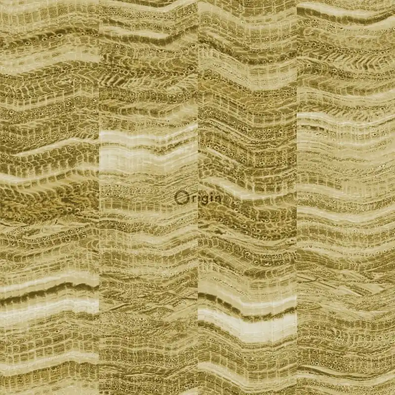 Vliestapete, Muster grün-beige Marmorfliese 337247, Matières - Stone, Origin Top-Angebot